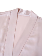 Blushing Skies Chemise and Robe Set In Mulberry Silk - Blush Horizon