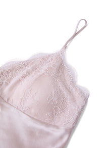 Blushing Skies Chemise and Robe Set In Mulberry Silk - Blush Horizon