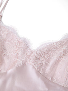Blushing Skies Chemise and Robe Set In Mulberry Silk - Blush Horizon