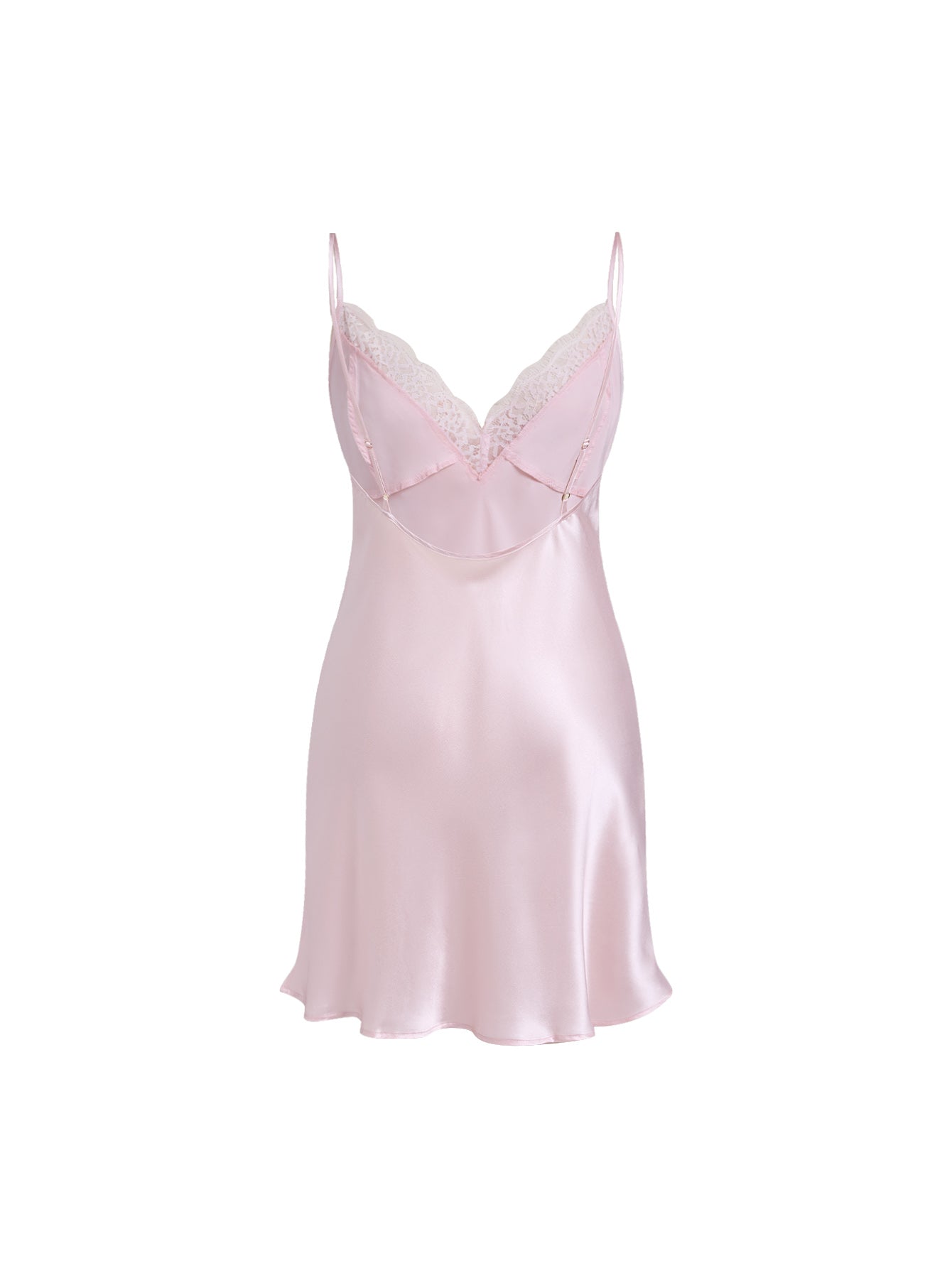 Blushing Skies Chemise and Robe Set In Mulberry Silk - Lilac Cloud