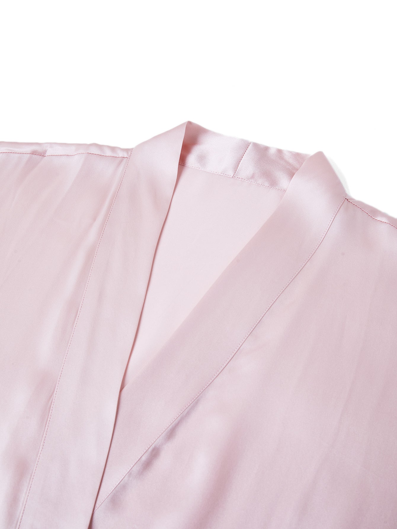 Blushing Skies Chemise and Robe Set In Mulberry Silk - Lilac Cloud