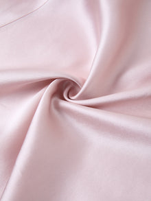 Blushing Skies Chemise and Robe Set In Mulberry Silk - Lilac Cloud