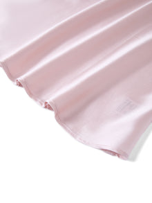 Blushing Skies Chemise and Robe Set In Mulberry Silk - Lilac Cloud