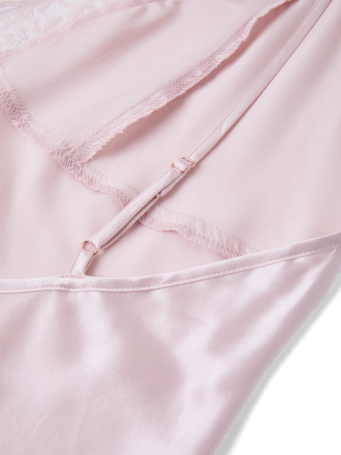 Blushing Skies Chemise and Robe Set In Mulberry Silk - Lilac Cloud