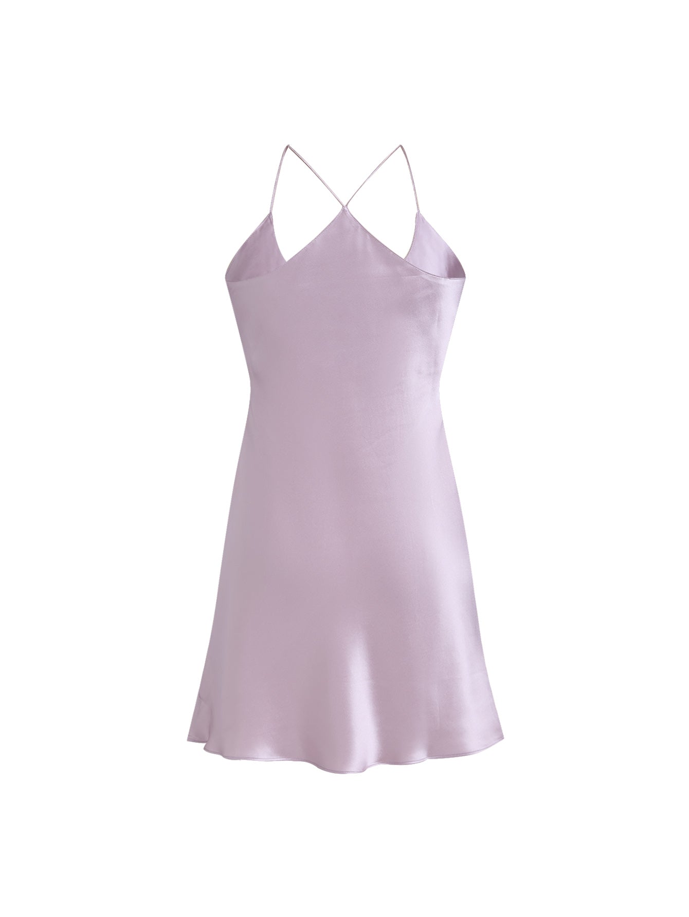 Blushing Skies Chemise and Robe Set In Mulberry Silk - Twilight Mauve
