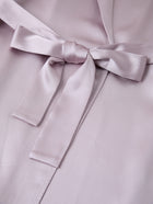 Blushing Skies Chemise and Robe Set In Mulberry Silk - Twilight Mauve