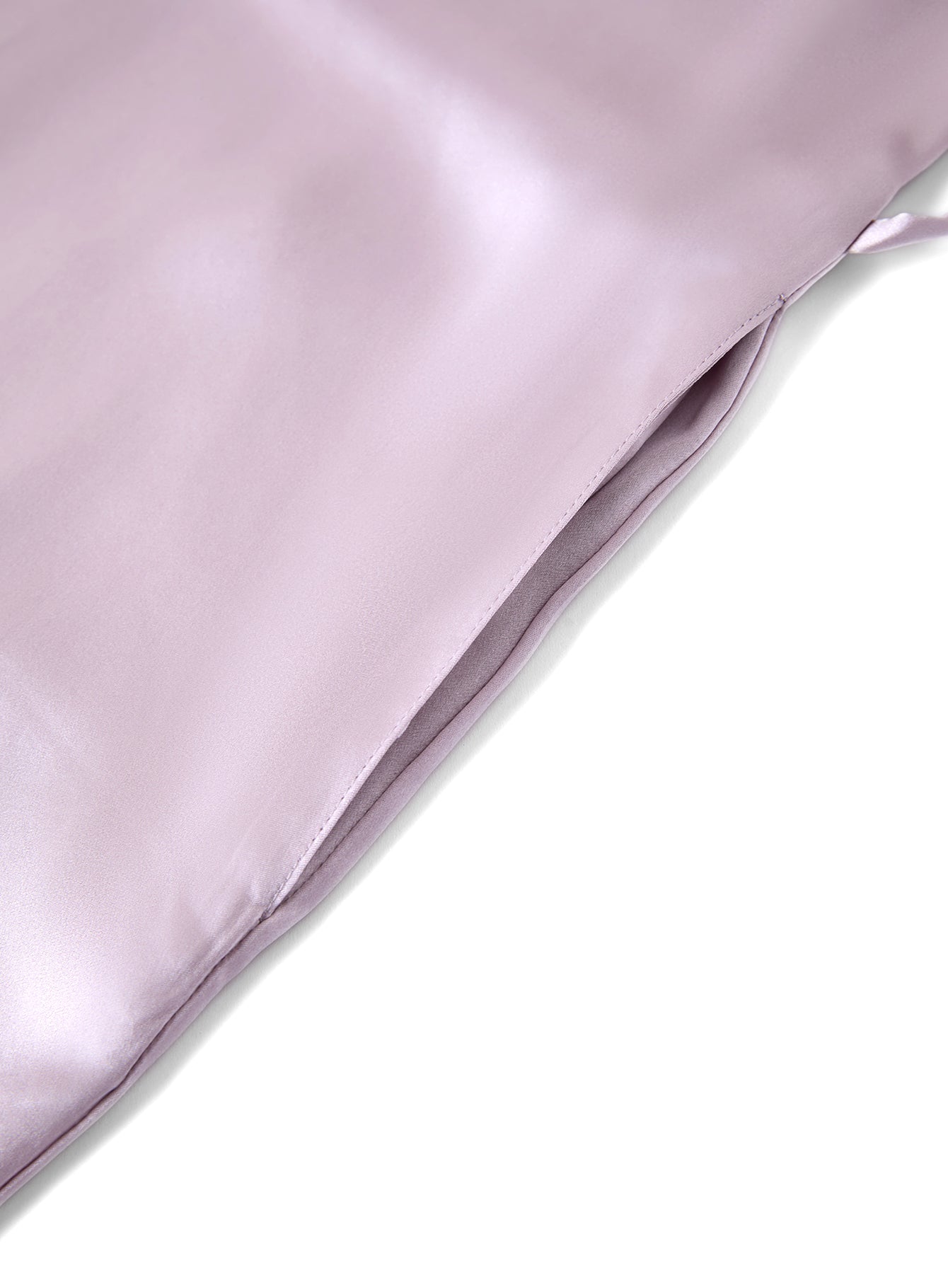 Blushing Skies Chemise and Robe Set In Mulberry Silk - Twilight Mauve