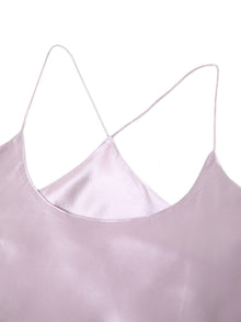 Blushing Skies Chemise and Robe Set In Mulberry Silk - Twilight Mauve