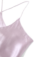 Blushing Skies Chemise and Robe Set In Mulberry Silk - Twilight Mauve