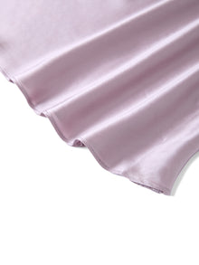 Blushing Skies Chemise and Robe Set In Mulberry Silk - Twilight Mauve