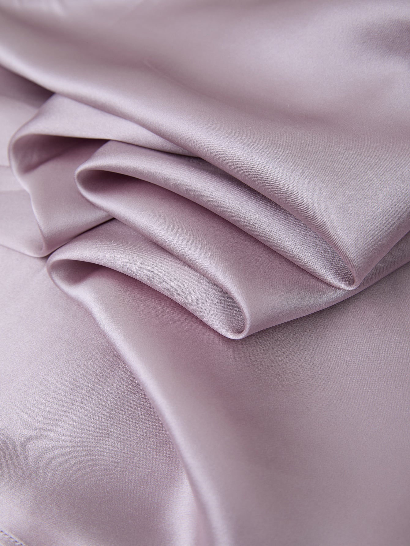 Blushing Skies Chemise and Robe Set In Mulberry Silk - Twilight Mauve