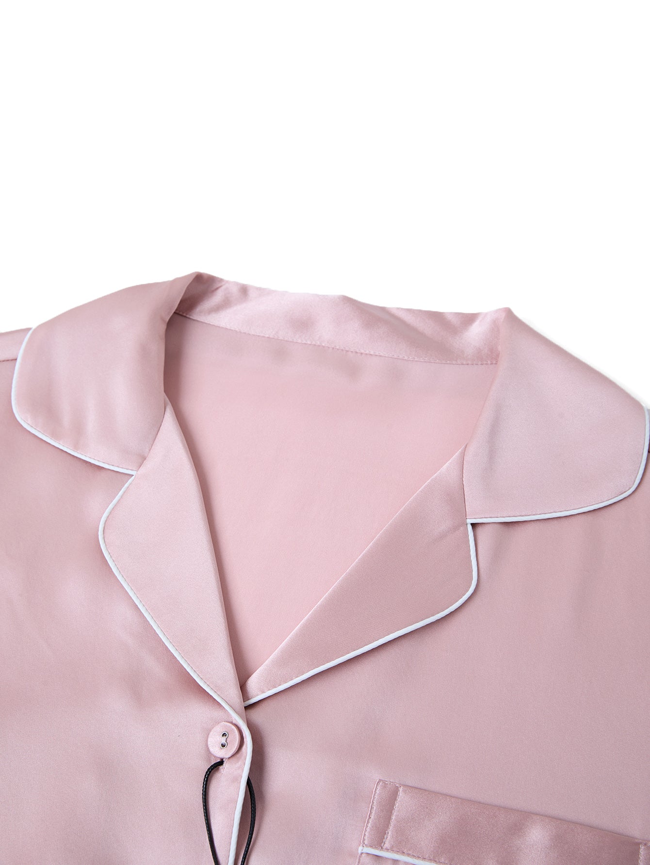 Blushing Skies Silk Pajama Set In Mulberry Silk - Afterglow Rose
