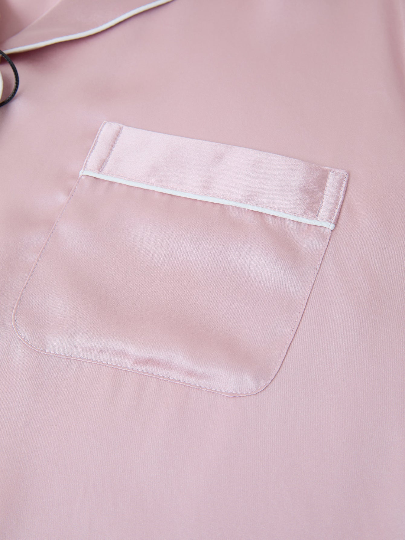Blushing Skies Silk Pajama Set In Mulberry Silk - Afterglow Rose