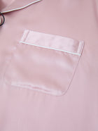 Blushing Skies Silk Pajama Set In Mulberry Silk - Afterglow Rose