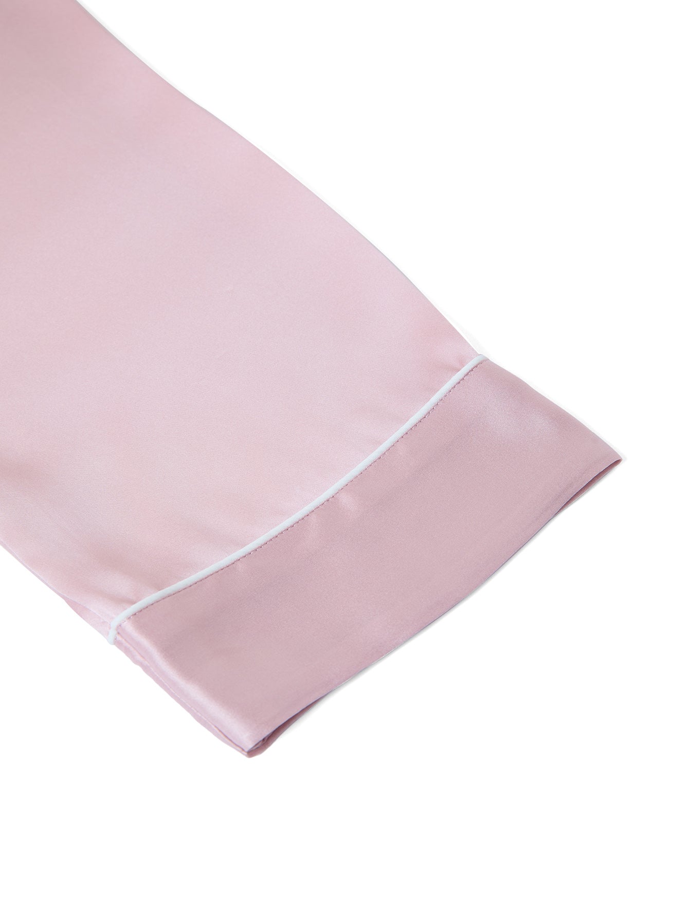 Blushing Skies Silk Pajama Set In Mulberry Silk - Afterglow Rose
