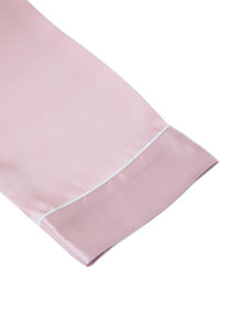 Blushing Skies Silk Pajama Set In Mulberry Silk - Afterglow Rose