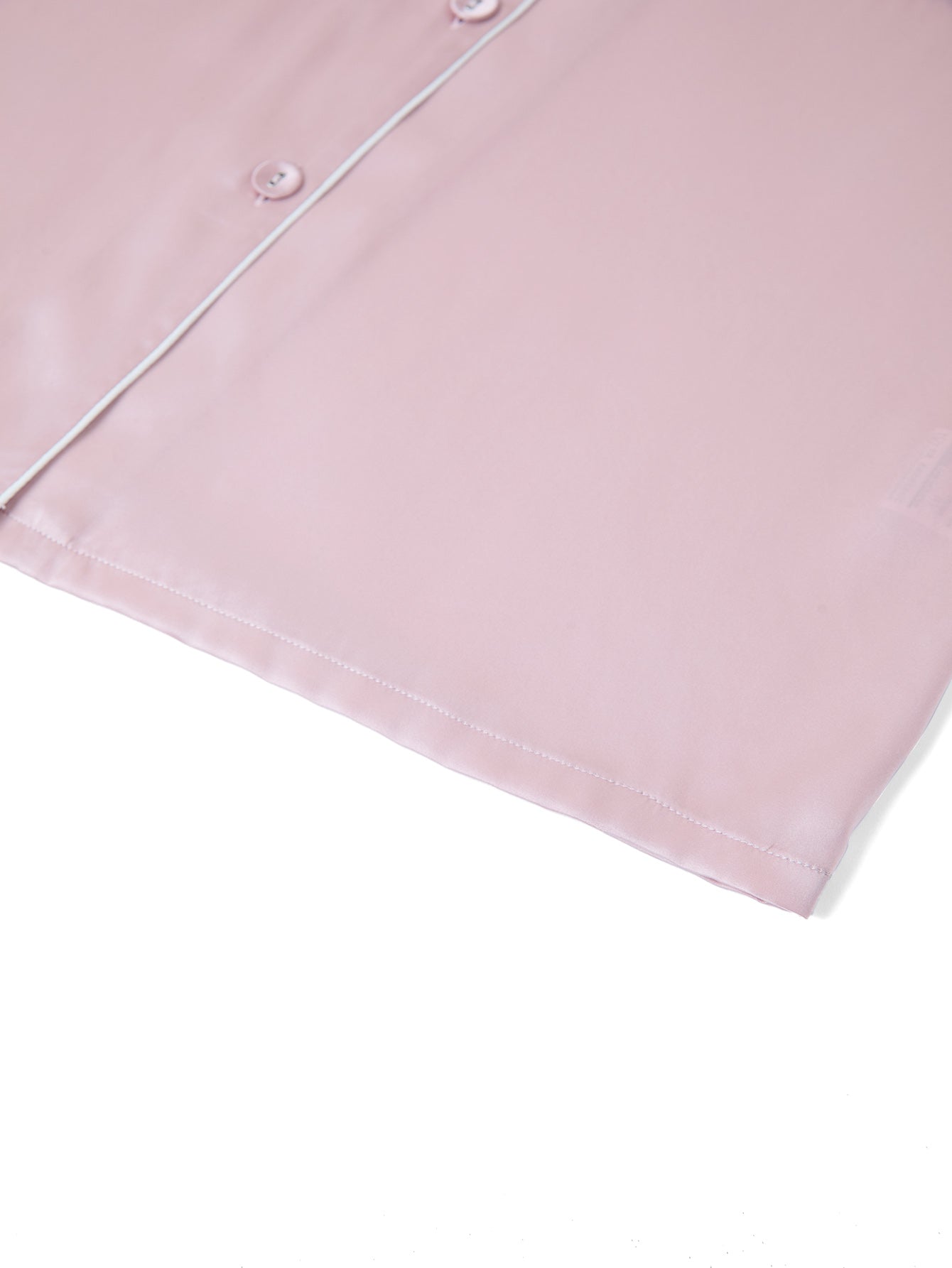 Blushing Skies Silk Pajama Set In Mulberry Silk - Afterglow Rose