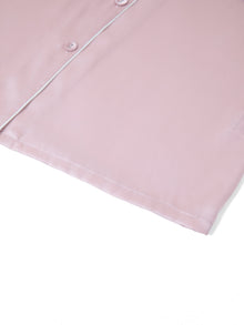 Blushing Skies Silk Pajama Set In Mulberry Silk - Afterglow Rose