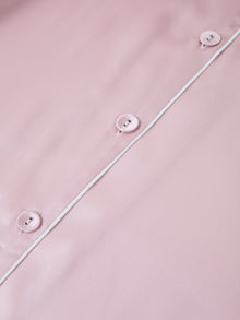 Blushing Skies Silk Pajama Set In Mulberry Silk - Afterglow Rose