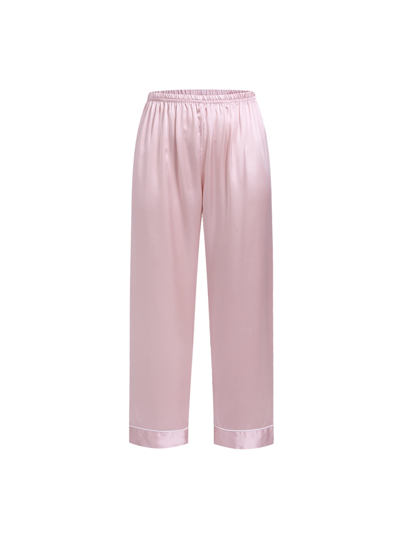 Blushing Skies Silk Pajama Set In Mulberry Silk - Afterglow Rose