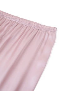 Blushing Skies Silk Pajama Set In Mulberry Silk - Afterglow Rose