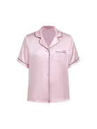 Blushing Skies Short Sleeve and Tap Pants Set In Mulberry Silk - Peach Sorbet