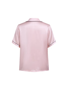 Blushing Skies Short Sleeve and Tap Pants Set In Mulberry Silk - Peach Sorbet