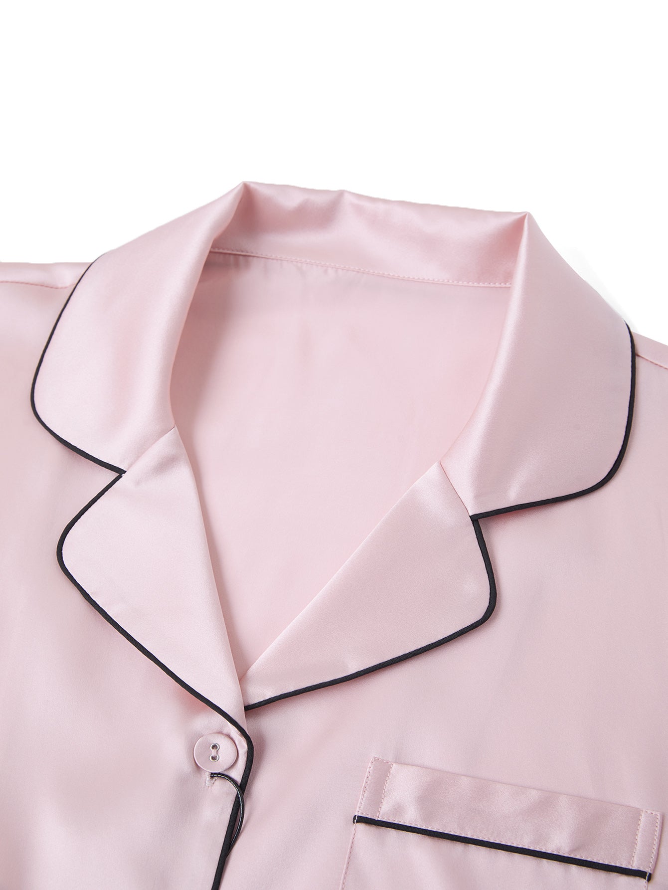 Blushing Skies Short Sleeve and Tap Pants Set In Mulberry Silk - Peach Sorbet
