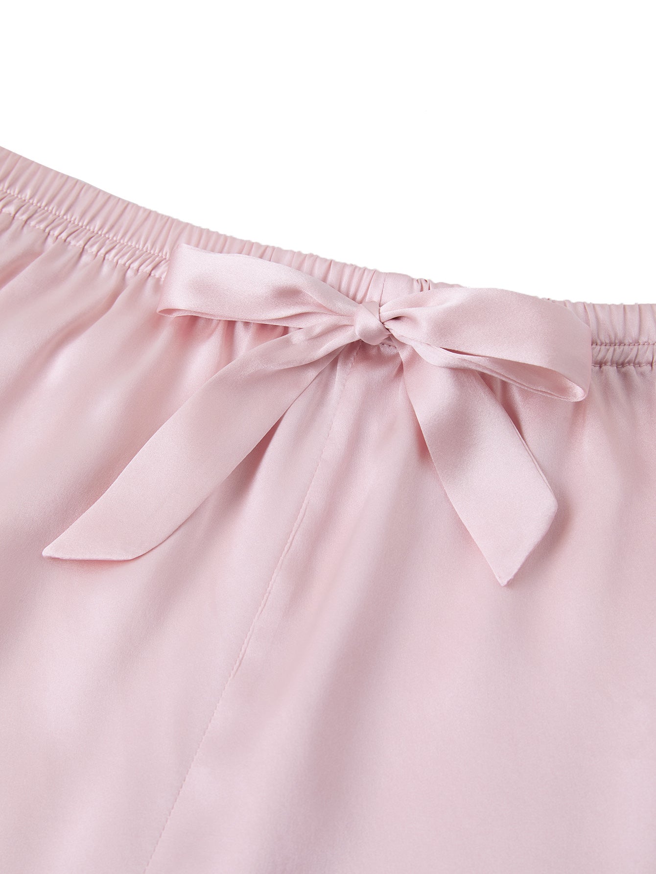 Blushing Skies Short Sleeve and Tap Pants Set In Mulberry Silk - Peach Sorbet