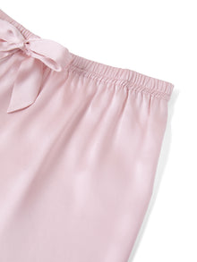 Blushing Skies Short Sleeve and Tap Pants Set In Mulberry Silk - Peach Sorbet