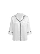 Lunar Glow Silk Pajama Set In Mulberry Silk - Lunar Halo