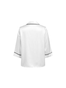 Lunar Glow Silk Pajama Set In Mulberry Silk - Lunar Halo