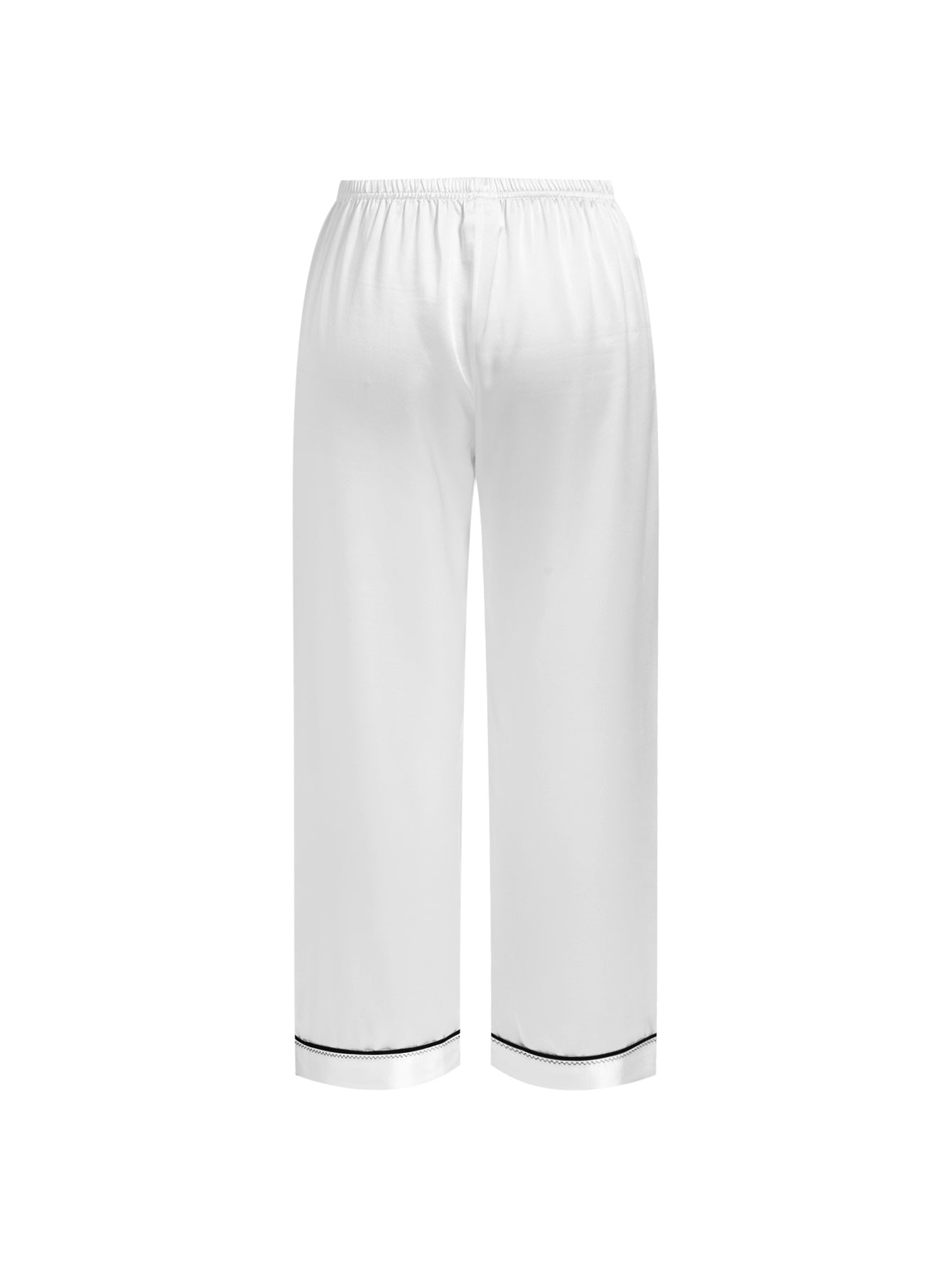 Lunar Glow Silk Pajama Set In Mulberry Silk - Lunar Halo