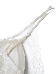 Lunar Glow Slip Dress In Mulberry Silk - Moonlit Stone