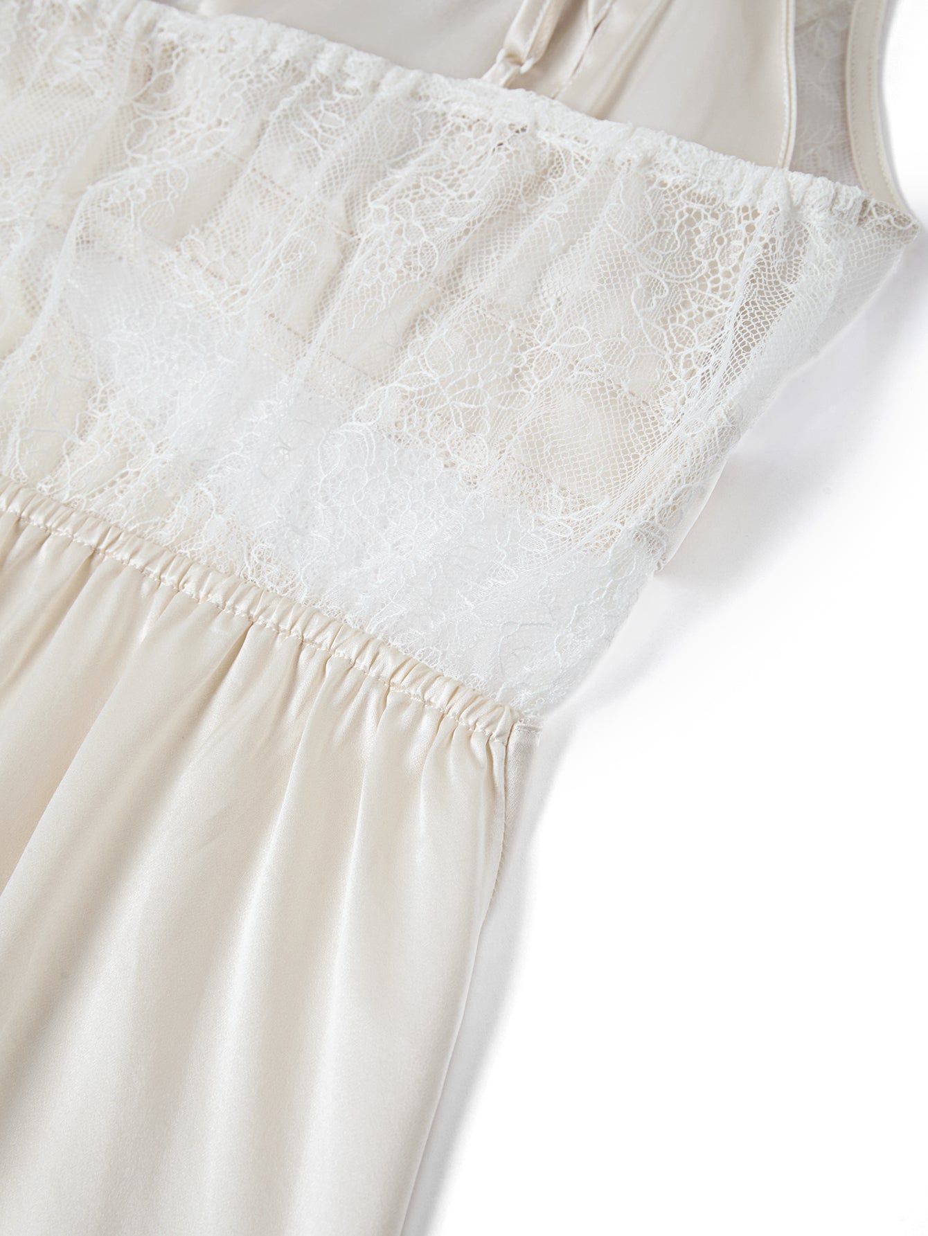 Lunar Glow Slip Dress In Mulberry Silk - Moonlit Stone