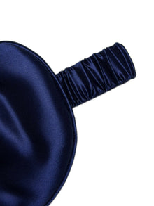 Midnight indigo Eye Mask In Mulberry Silk - Midnight Core
