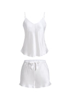 Lunar Glow Cami and Shorts Set In Mulberry Silk - Moonbeam